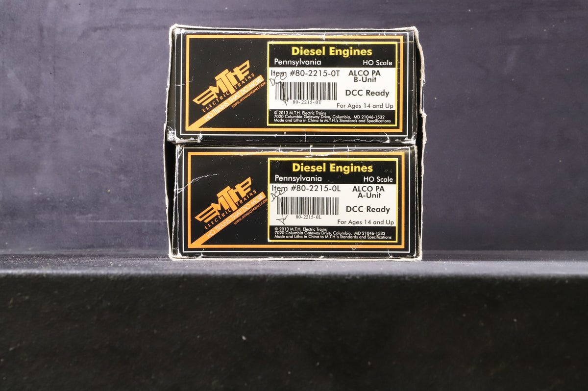 MTH HO 80-2215-0L/0T Alco PA Unit A &amp; B Pennsylvania DCC Fitted