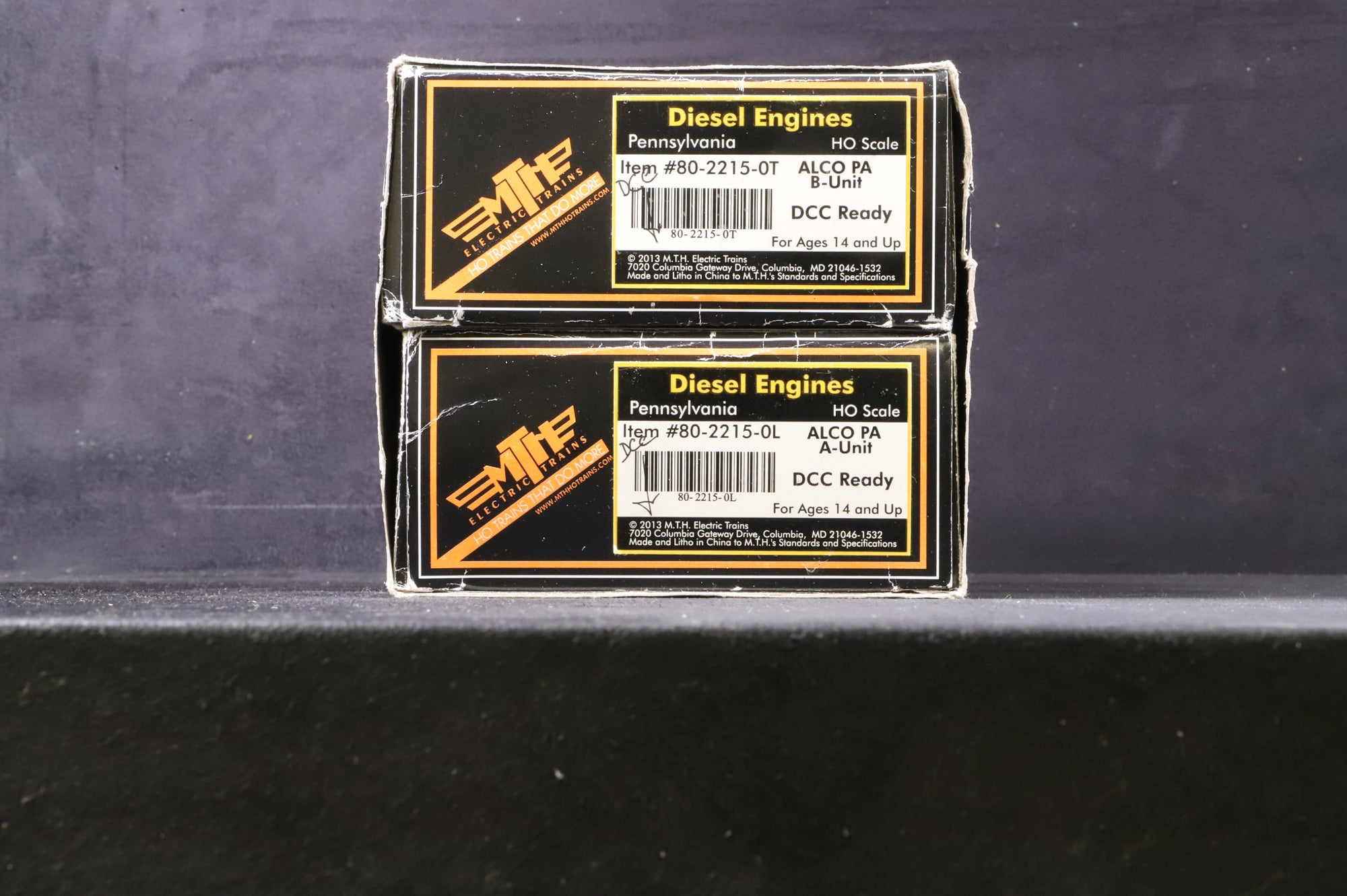 MTH HO 80-2215-0L/0T Alco PA Unit A & B Pennsylvania DCC Fitted