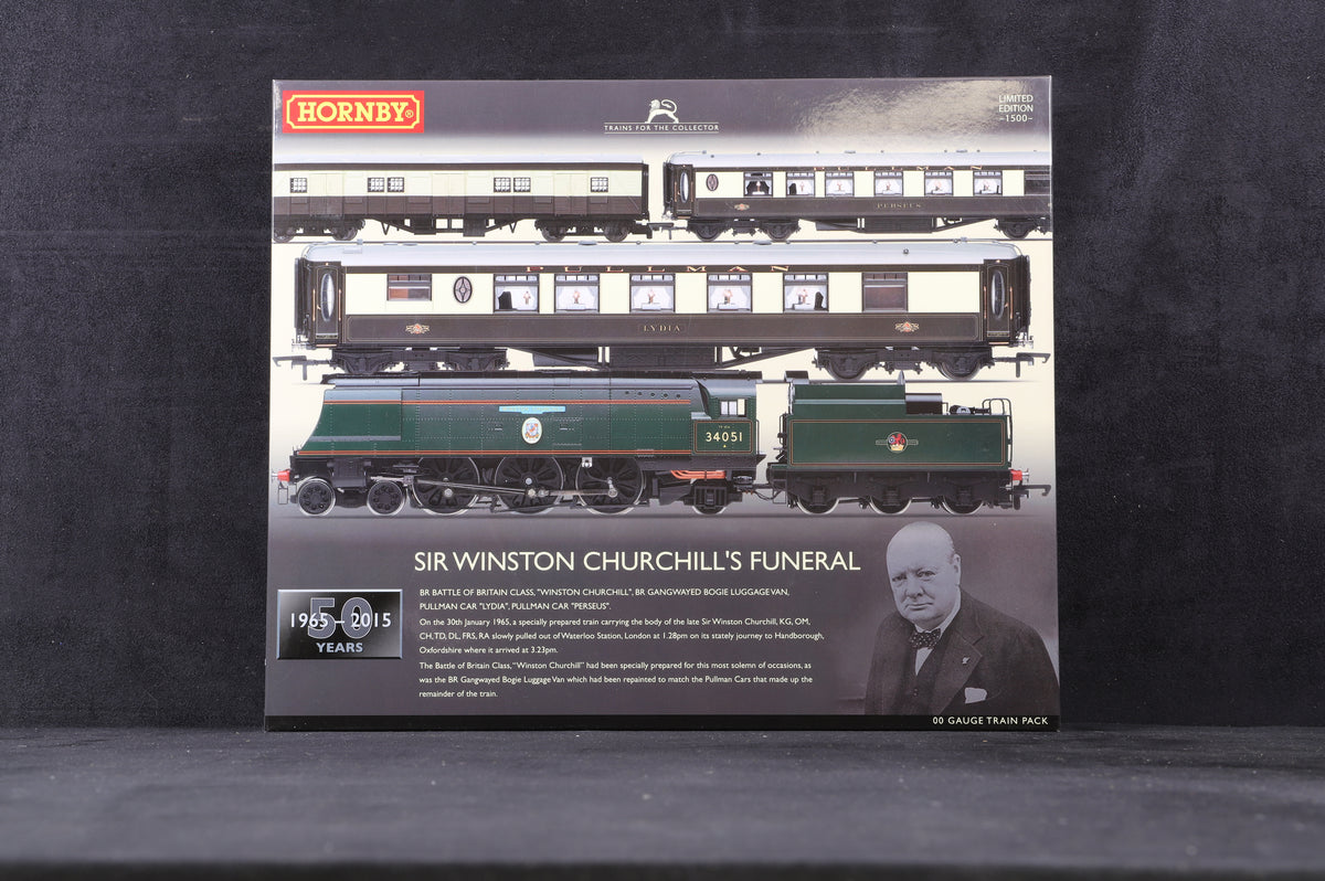 Hornby OO R3300 Sir Winston Churchill&#39;s Funeral Train Pack Ltd Ed 242/ 1500