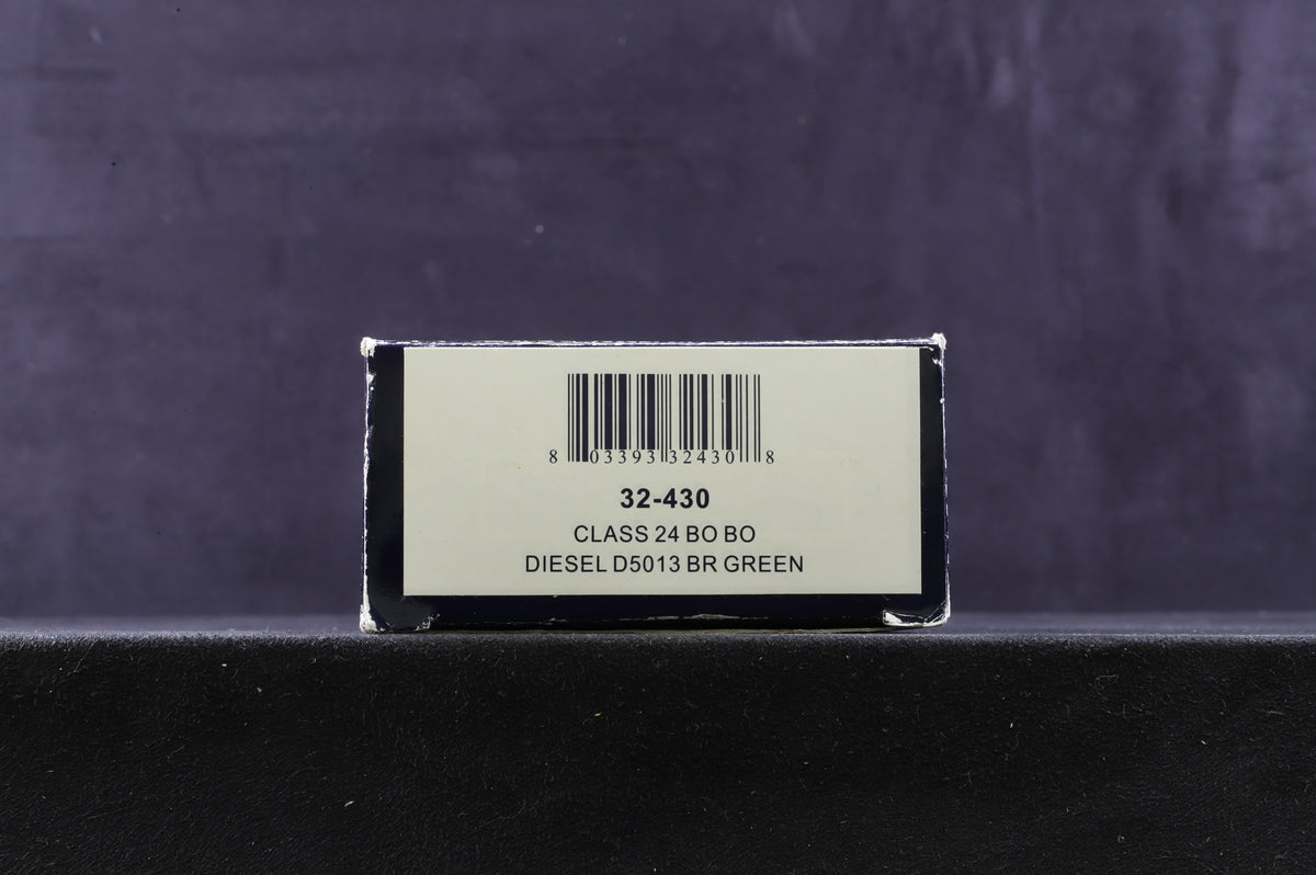 Bachmann OO 32-430 Class 24 &#39;Diesel Bo-Bo &#39;D5013&#39; BR Green Weathered DCC Fitted