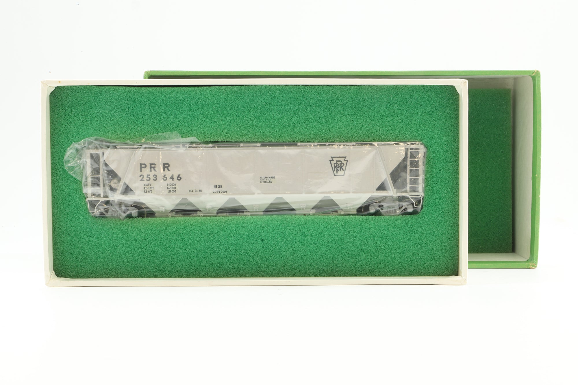 Overland Models HO Brass OMI-1313 Hopper covered PRR Class H32 '253646'