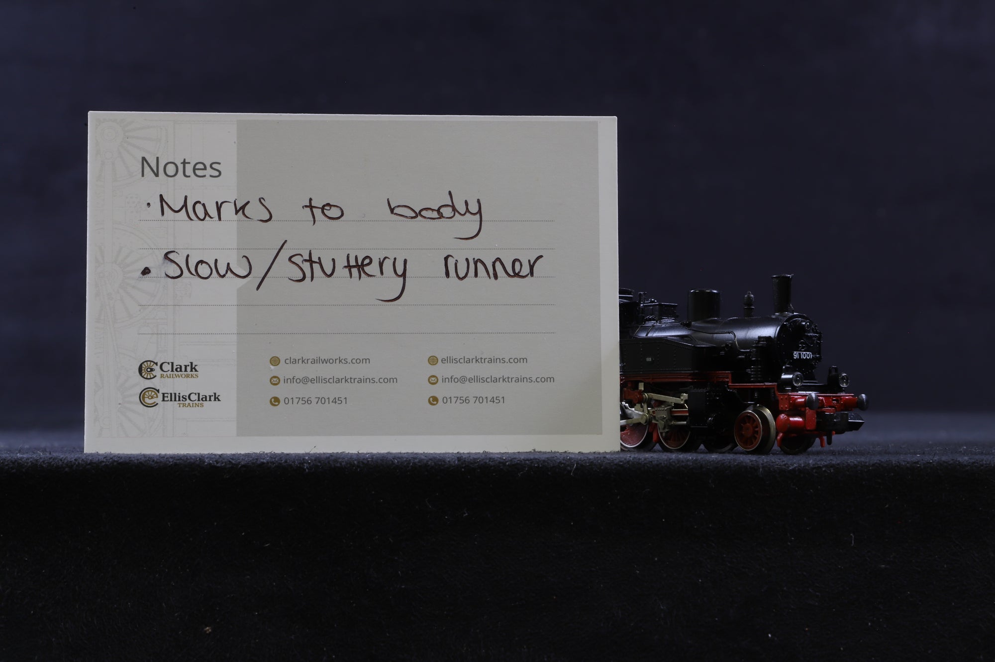 Fleischmann N 7030 Class BR 91 1001 2-6-0T of the DB in black & red livery