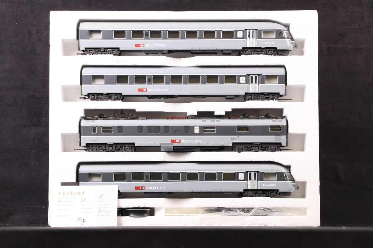 Lima HO 149813 4 Car EuroCity Set 1055 SBB CFF FFS