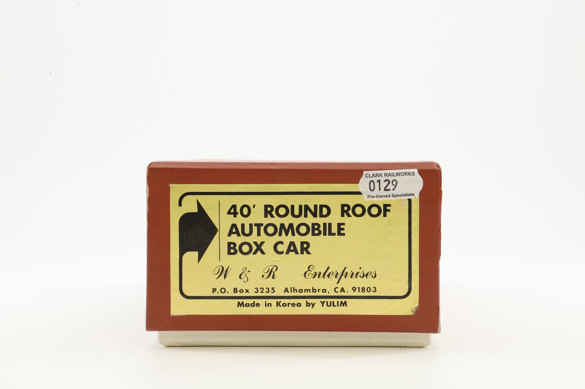 W&R Enterprises HO Brass 3235 Box Car Auto NP 40' Round Roof 39054' Weathered