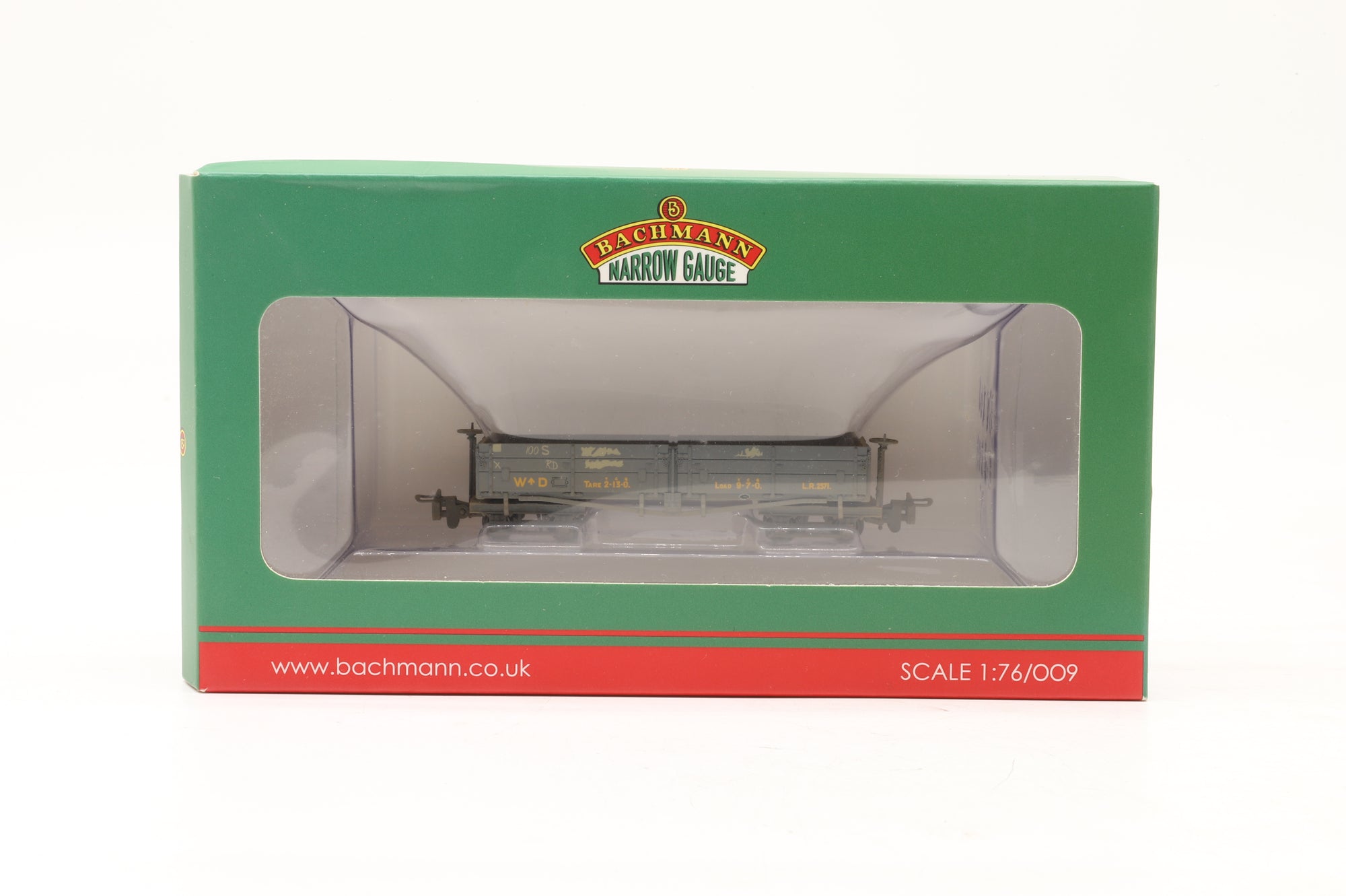 Bachmann OO9 Rake of 4x Ashover/WD Open Bogie Wagons – Weathered