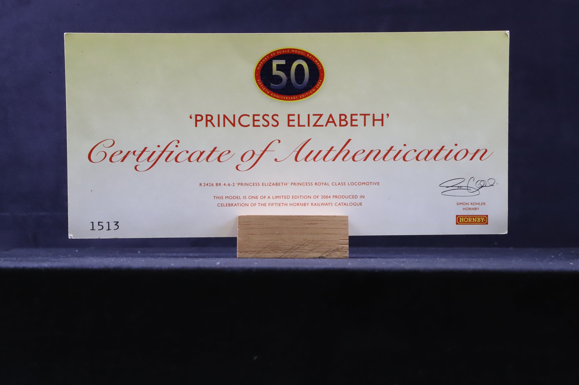 WORKSHOP Hornby OO R2426 Princess Royal Class '46201' 'Princess Elizabeth' BR Black E/C Ltd Ed 1513/ 2004 Non Runner