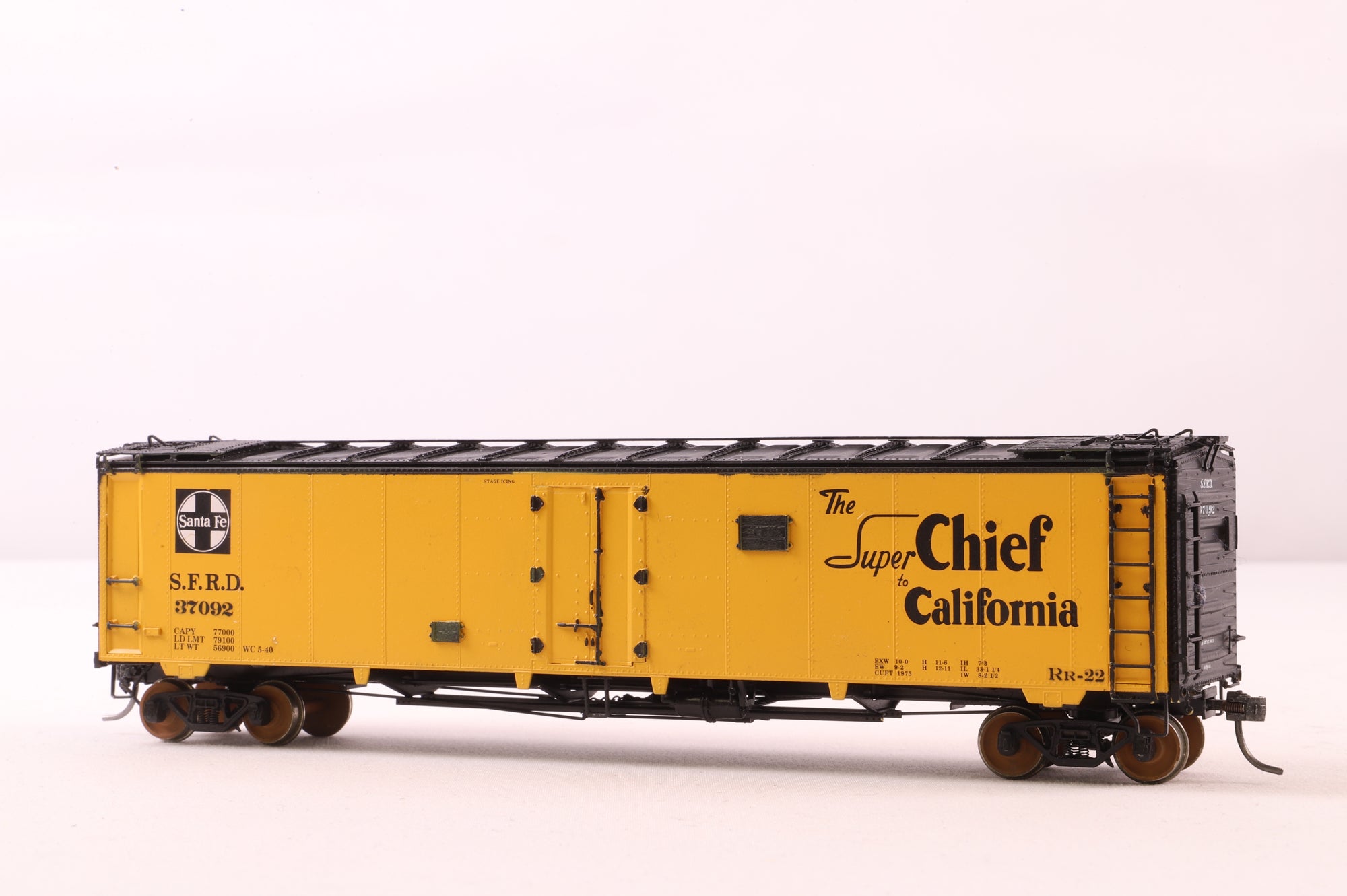 Overland Models HO Brass OMI-3282 Reefer SFRD Ice Bunker Steel Class RR-22 50' '37092'