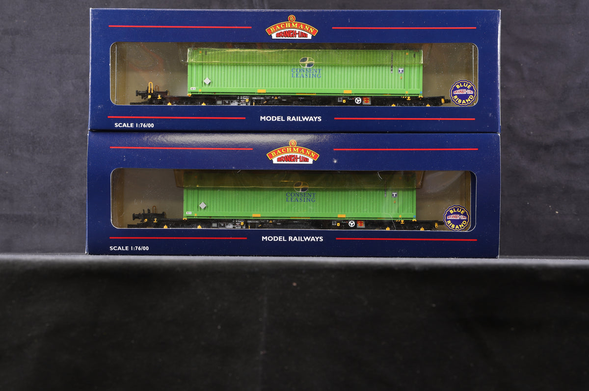 Bachmann OO 37-300A Pair Of Intermodal &amp; Container Concept Leasing