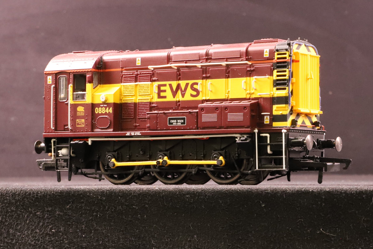 Hornby OO R2902XS Class 08 Shunter &#39;08844&#39; &#39;Chris Wren 1955-2002&#39; EWS DCC Sound