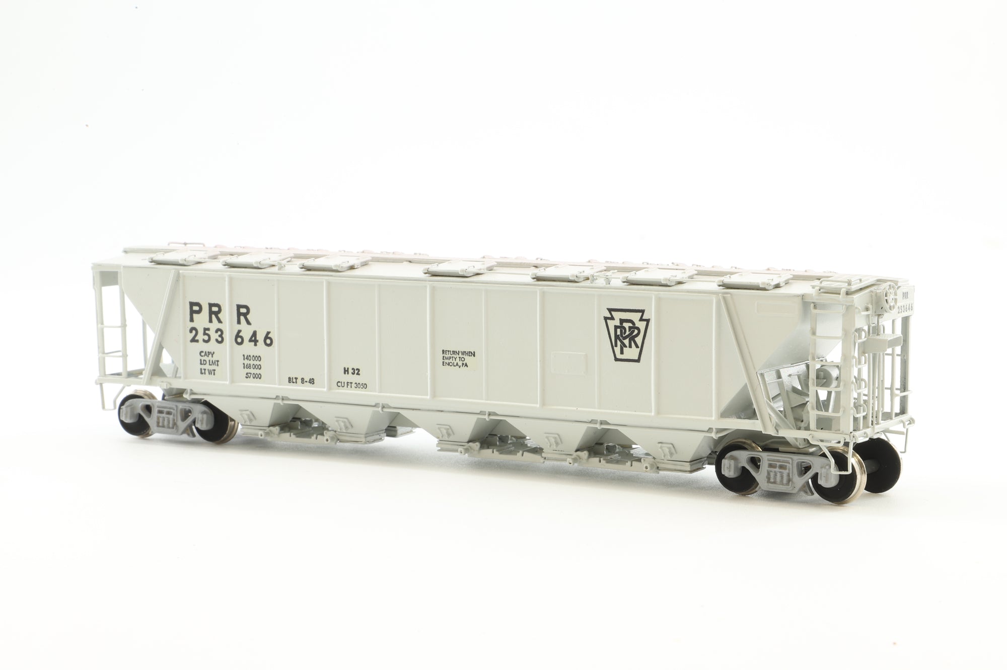 Overland Models HO Brass OMI-1313 Hopper covered PRR Class H32 '253646'