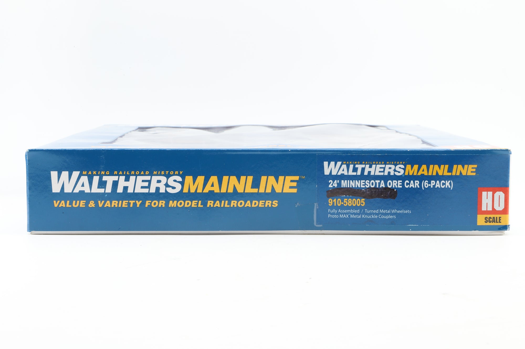 Walthers HO 910-58005 6-Pack of 24' Minnesota Ore Cars in DMIR Brown - Pro-Customised/Weathered