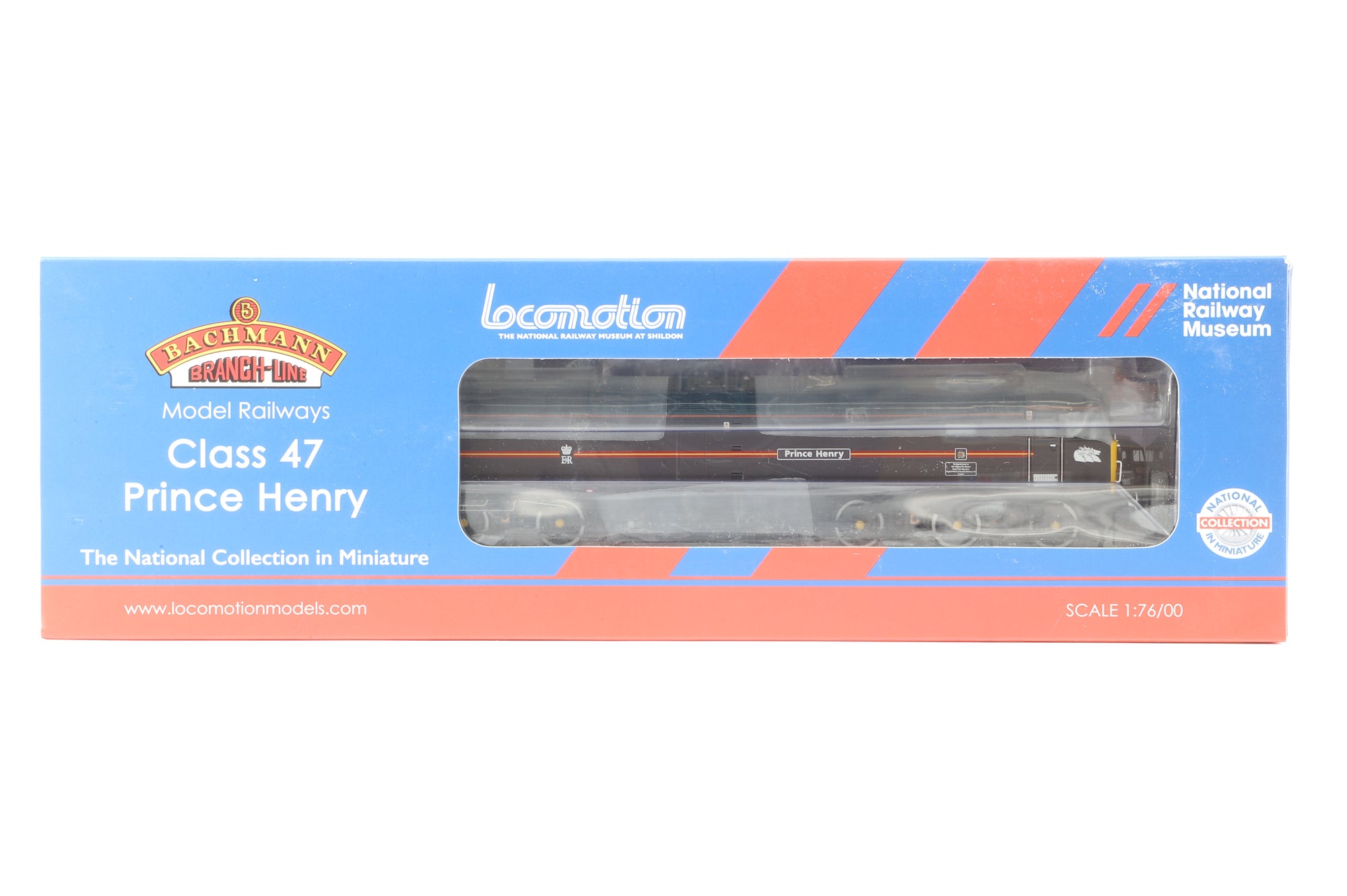 Bachmann OO 32-815NRM Class 47 '47799' 'Prince Henry' EWS Royal Claret, Excl. NRM