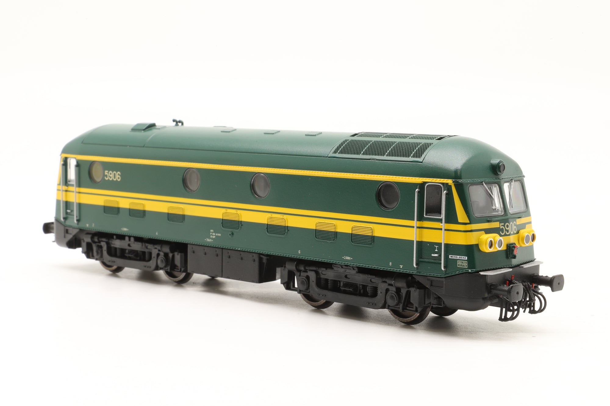 Van Biervliet HO VB-9303.01 Class 59 5906 in SNCB Green/Yellow