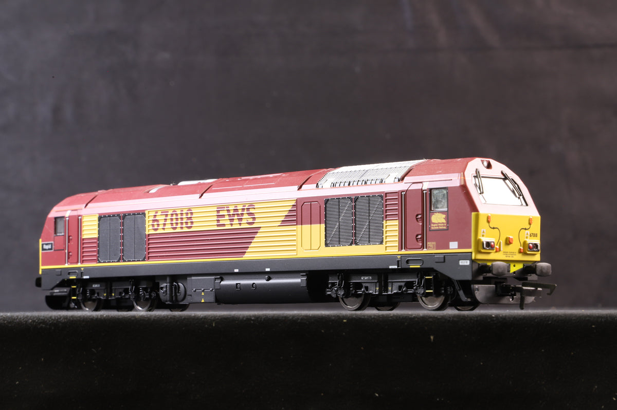 Hornby OO R2764 EWS Bo-Bo Diesel Electric Cl. 67 Loco &#39;67018&#39; &#39;Rapid&#39;