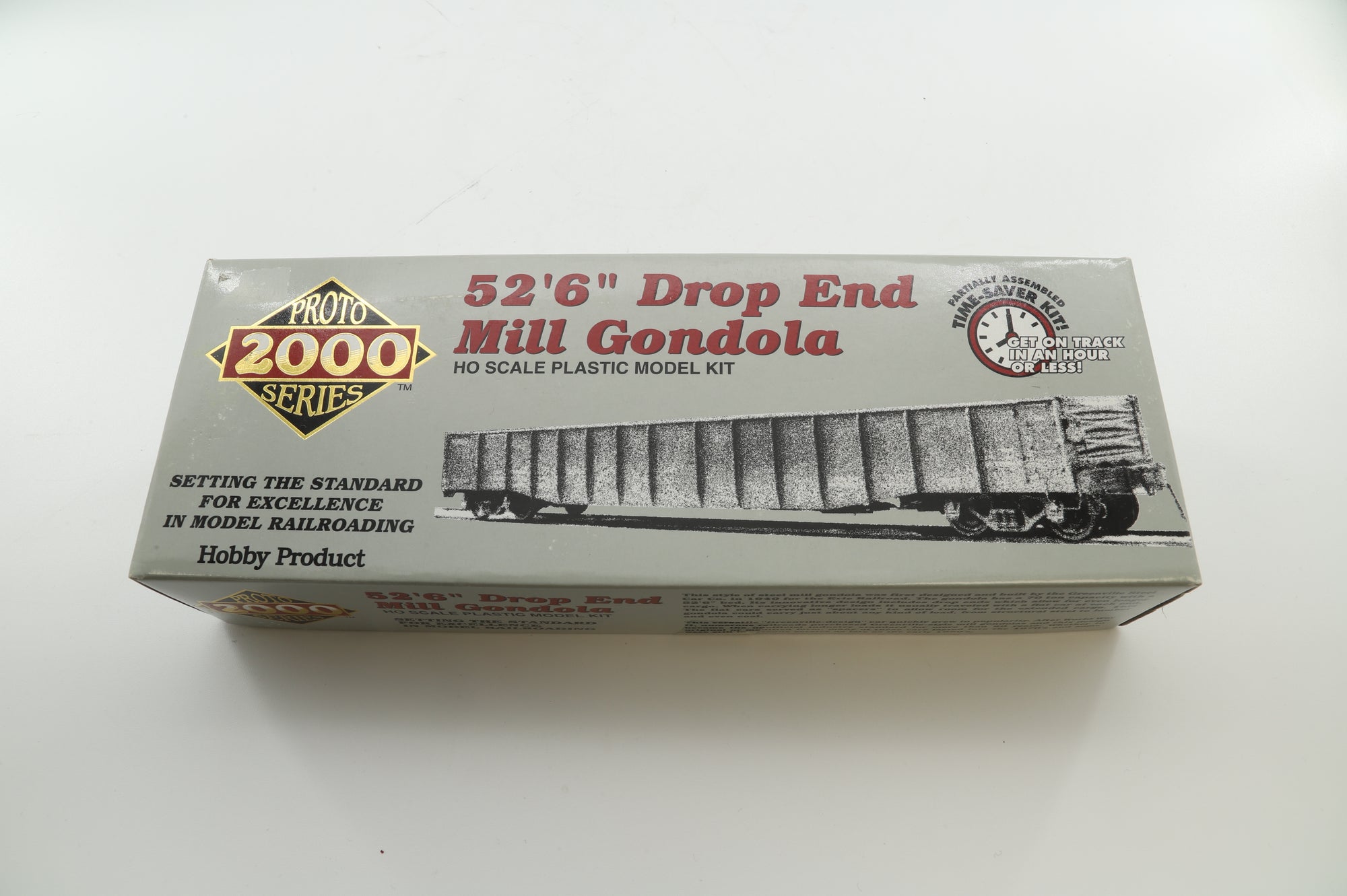 Proto 2000 Series HO Rake of 6 52'6'' Drop End Mill Gondola