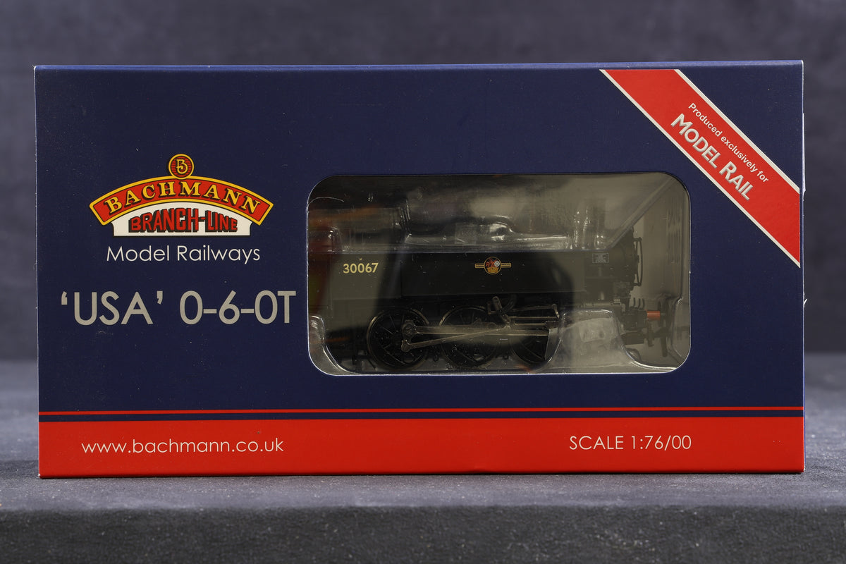 Bachmann OO MR-109 USA Class 0-6-0T &#39;30067&#39; BR Black L/Crest, Model Rail Excl.