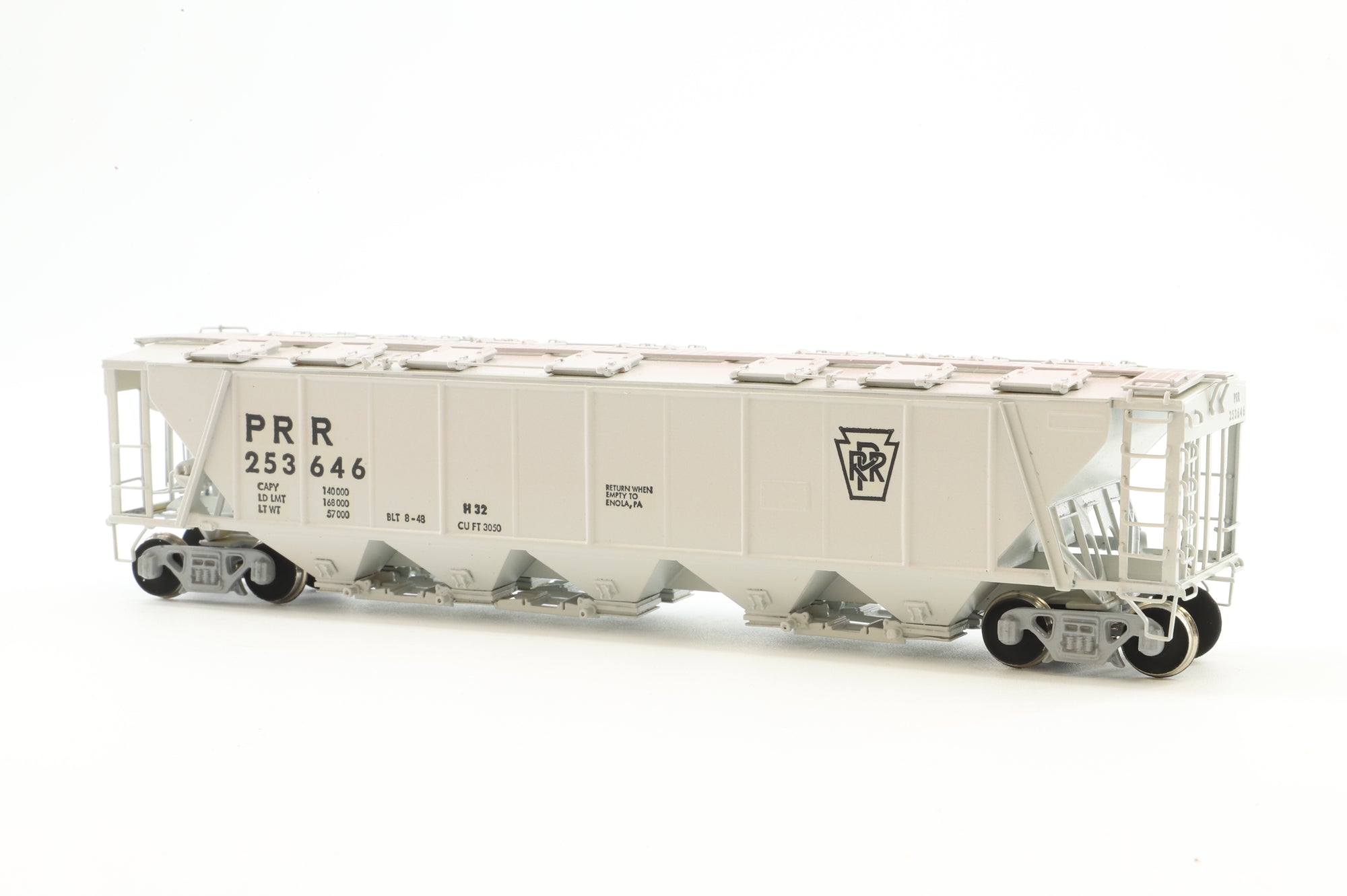 Overland Models HO Brass OMI-1313 Hopper covered PRR Class H32 '253646'