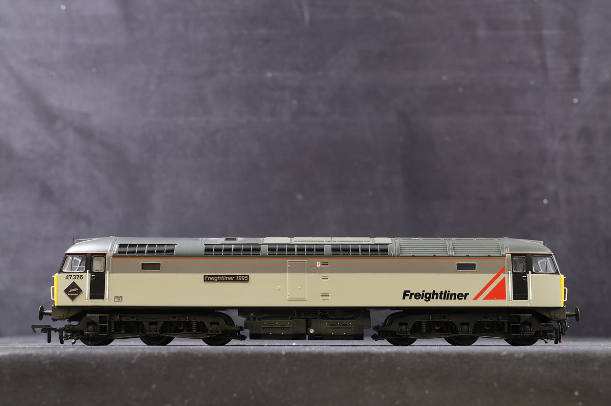 Bachmann OO Class 47 &#39;47376&#39; Freightliner Triple Grey, Professional Re-paint, Re-number &amp; Re-livery, DCC Sound