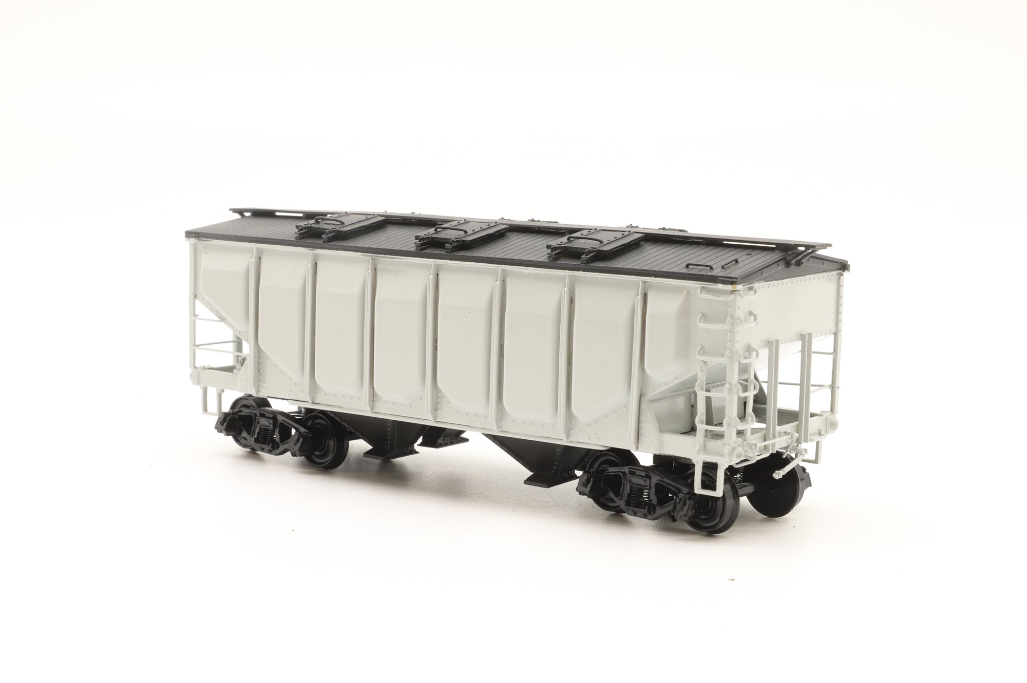 Overland Models HO Brass Frisco Panel Side 2-Bay Covered Hopper, Unlettered