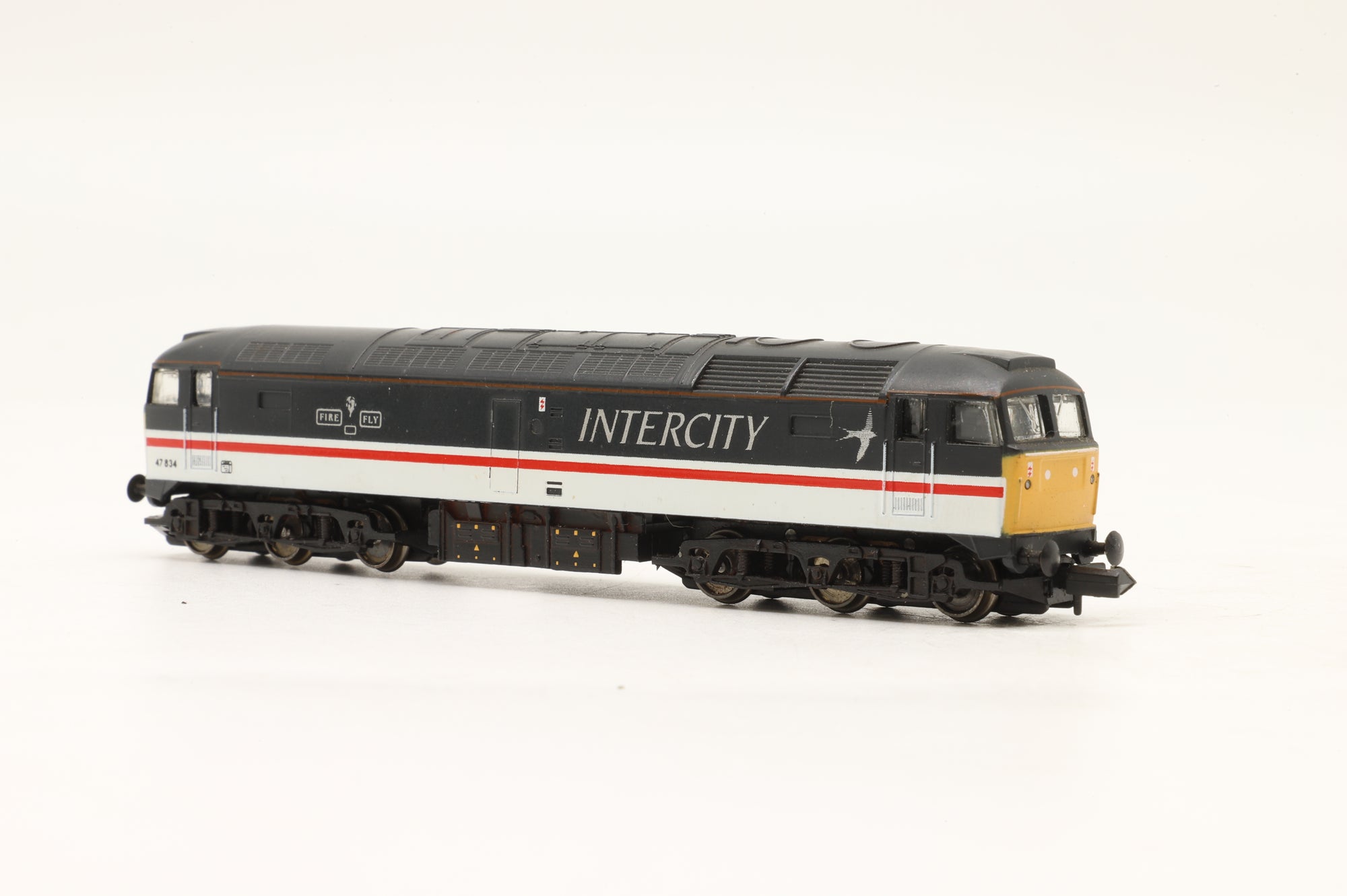 Graham Farish N 8028 Class 47 47834 'Fire Fly' in BR Intercity Swallow Livery