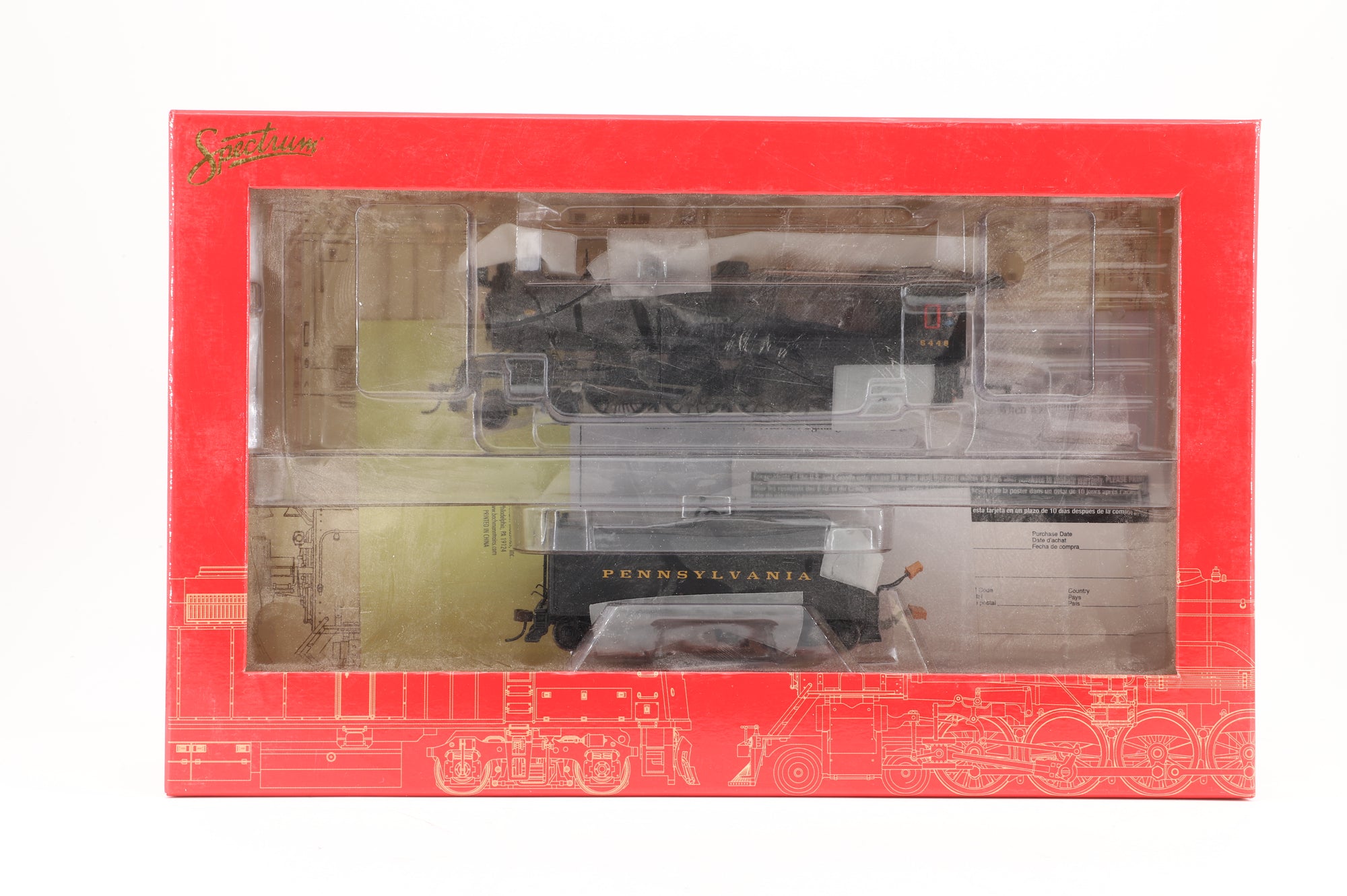 Spectrum HO 84103 K4 Pacific Loco Pennsylvania Pre-War w/Slat Pilot, DCC FItted