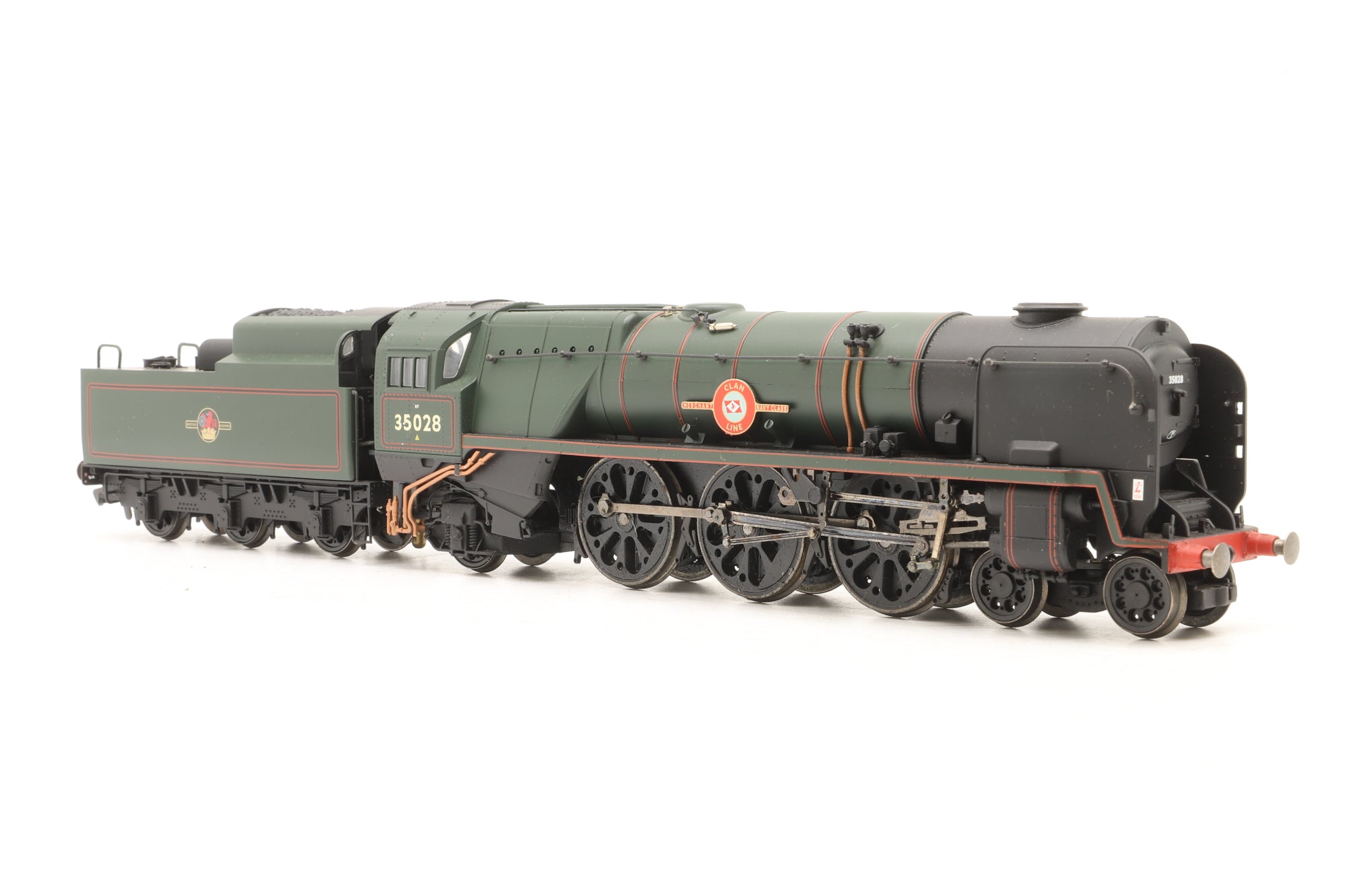 WORKSHOP Hornby OO R2169 Merchant Navy Class '35028' 'Clan Line' BR Lined Green L/C