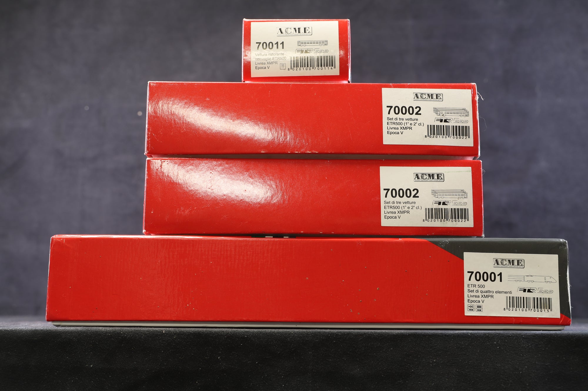 ACME HO ETR 500 Trenitalia 11 Car Full Set, Inc. 70001, 70011 & 2 x 70002