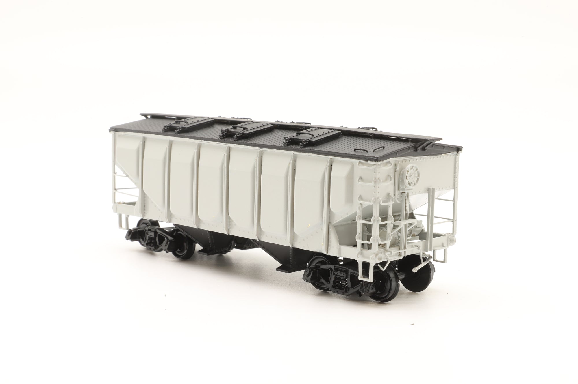 Overland Models HO Brass Frisco Panel Side 2-Bay Covered Hopper, Unlettered