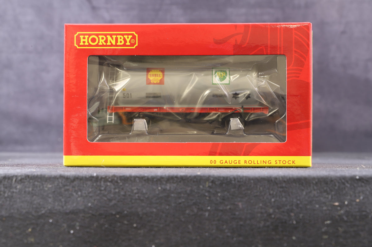 Hornby OO R60260 Pack Of 3 TTA Wagon Shell-Mex &#39;501, 502 &amp; 503&#39;