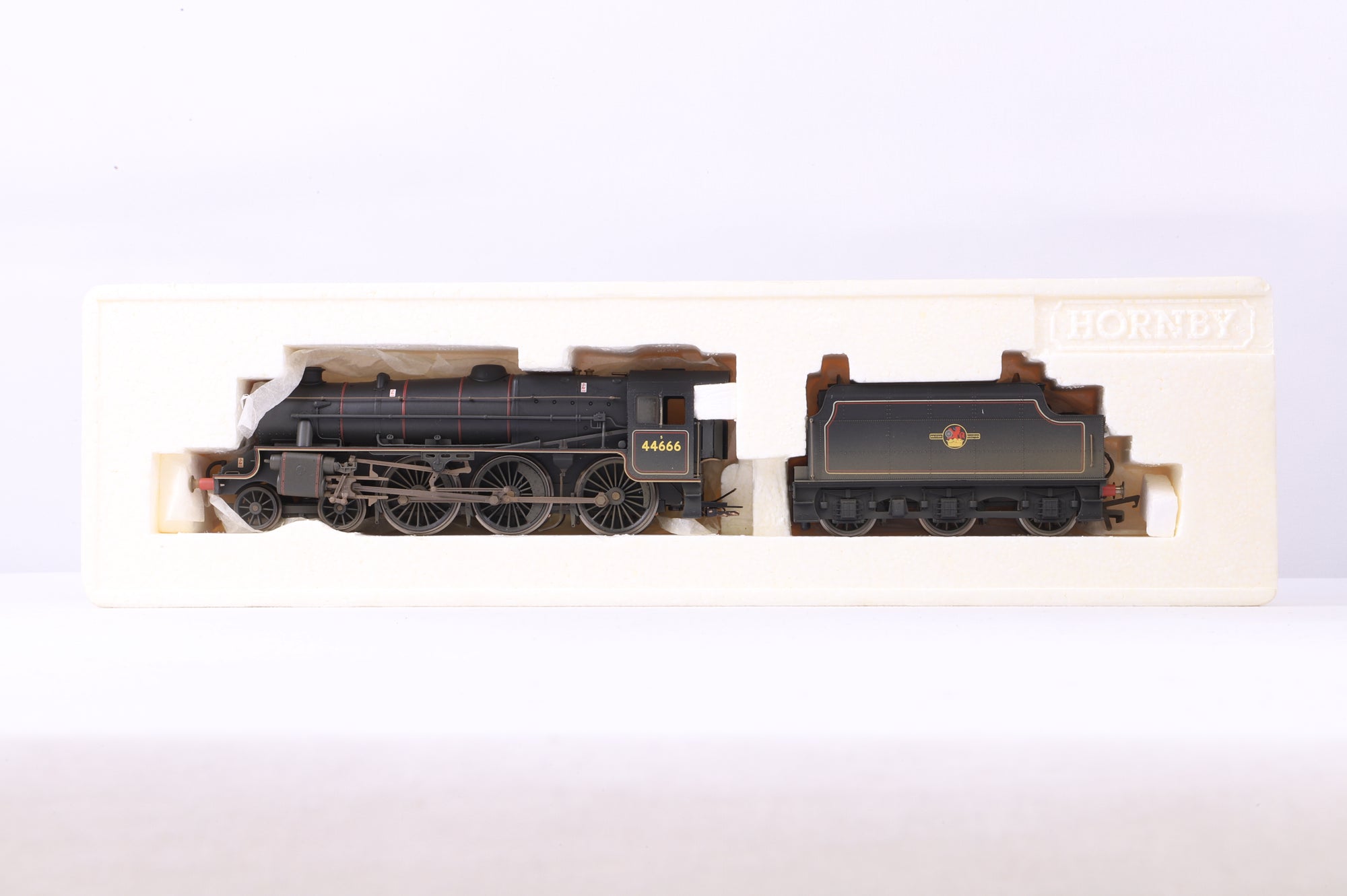 Hornby OO R2382 Class 5MT '44666' BR Lined Black L/C Weathered