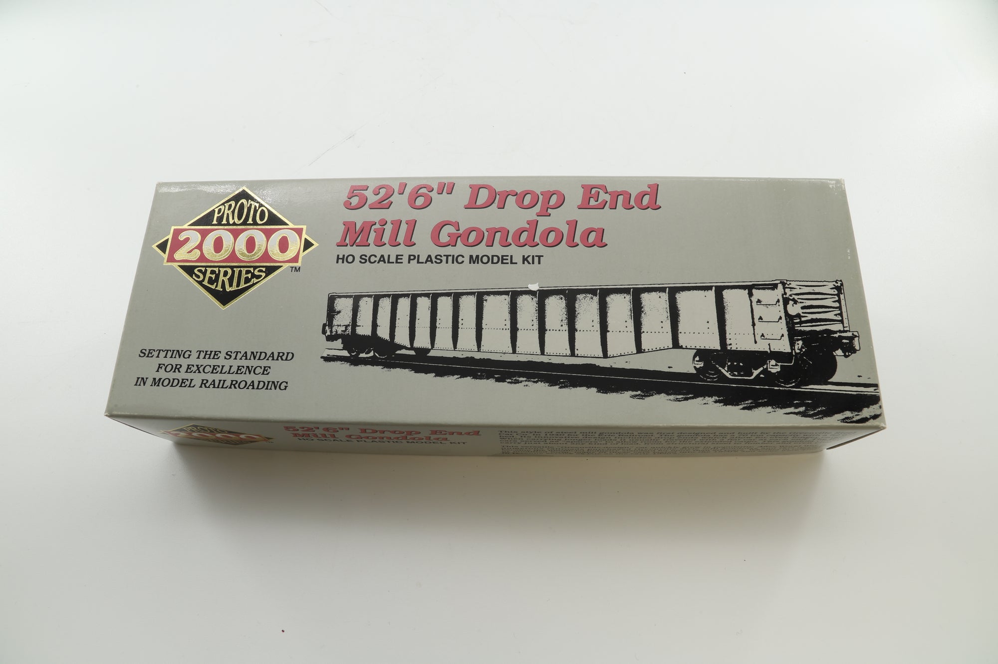 Proto 2000 Series HO Rake of 6 52'6'' Drop End Mill Gondola