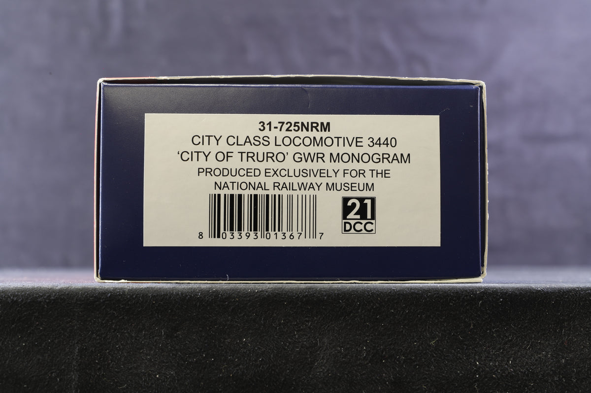 Bachmann OO 31-725NRM City Class &#39;3440&#39; &#39;City Of Truro&#39; GWR Monogram Excl. NRM