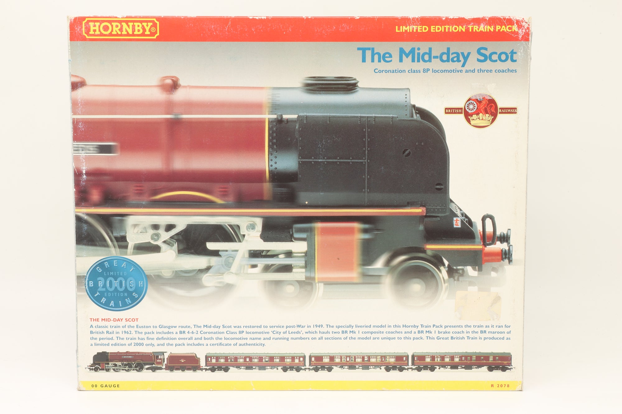 Hornby OO R2078 'The Mid-Day Scot' Train Pack Incl. Coronation Class & 3x Mk1s