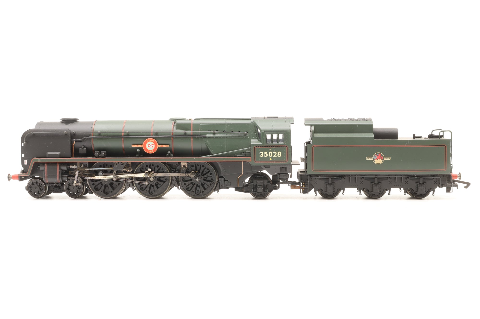 WORKSHOP Hornby OO R2169 Merchant Navy Class '35028' 'Clan Line' BR Lined Green L/C