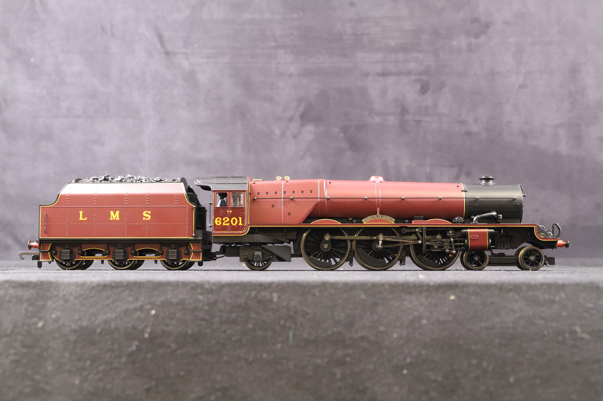 Hornby OO R2225 Princess Class 4-6-2 &#39;6201&#39; &#39;Princess Elizabeth&#39; LMS Crimson