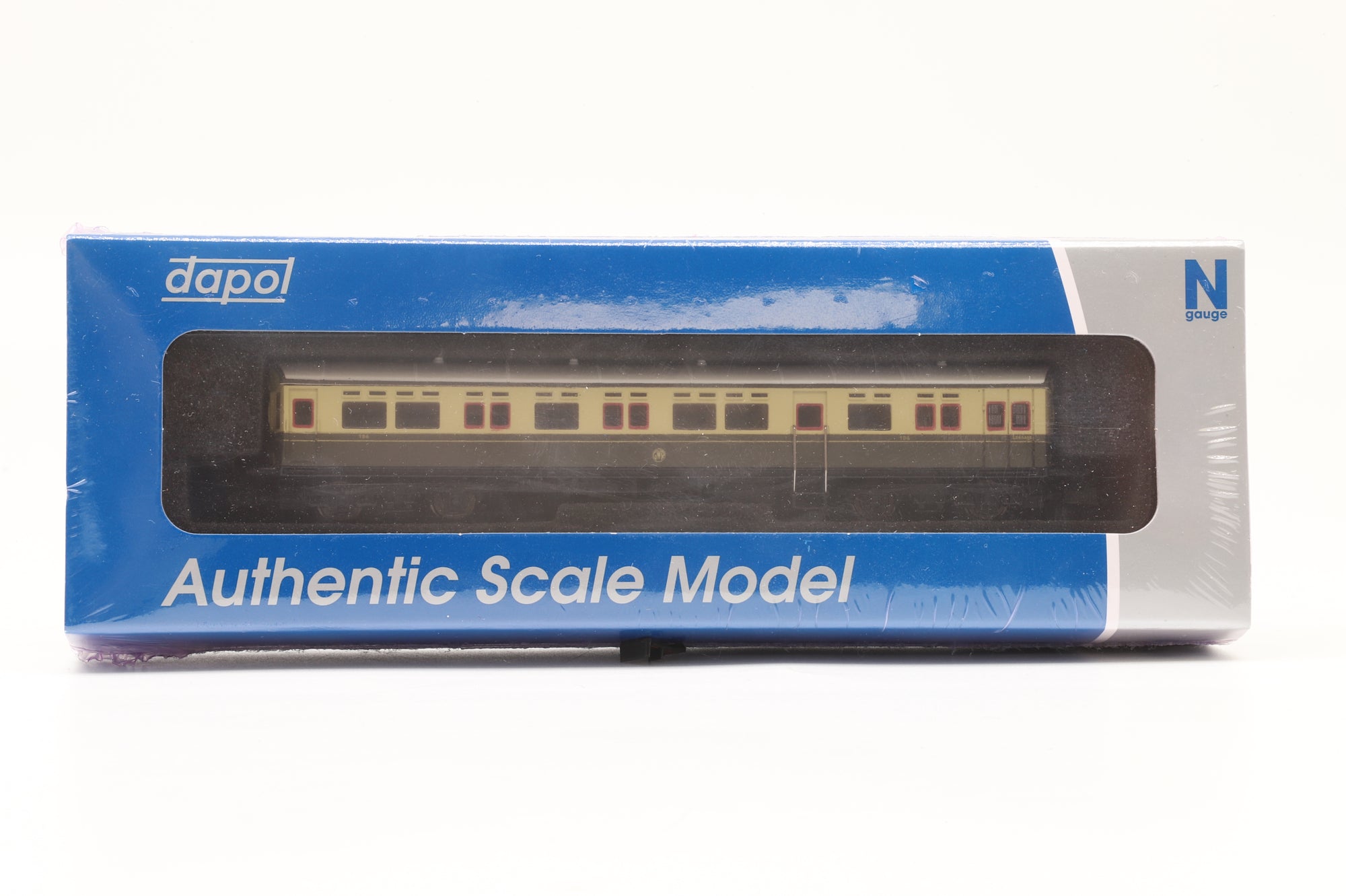 Dapol N 2P-004-015 Autocoach GWR Shirtbutton Chocolate & Cream '194'