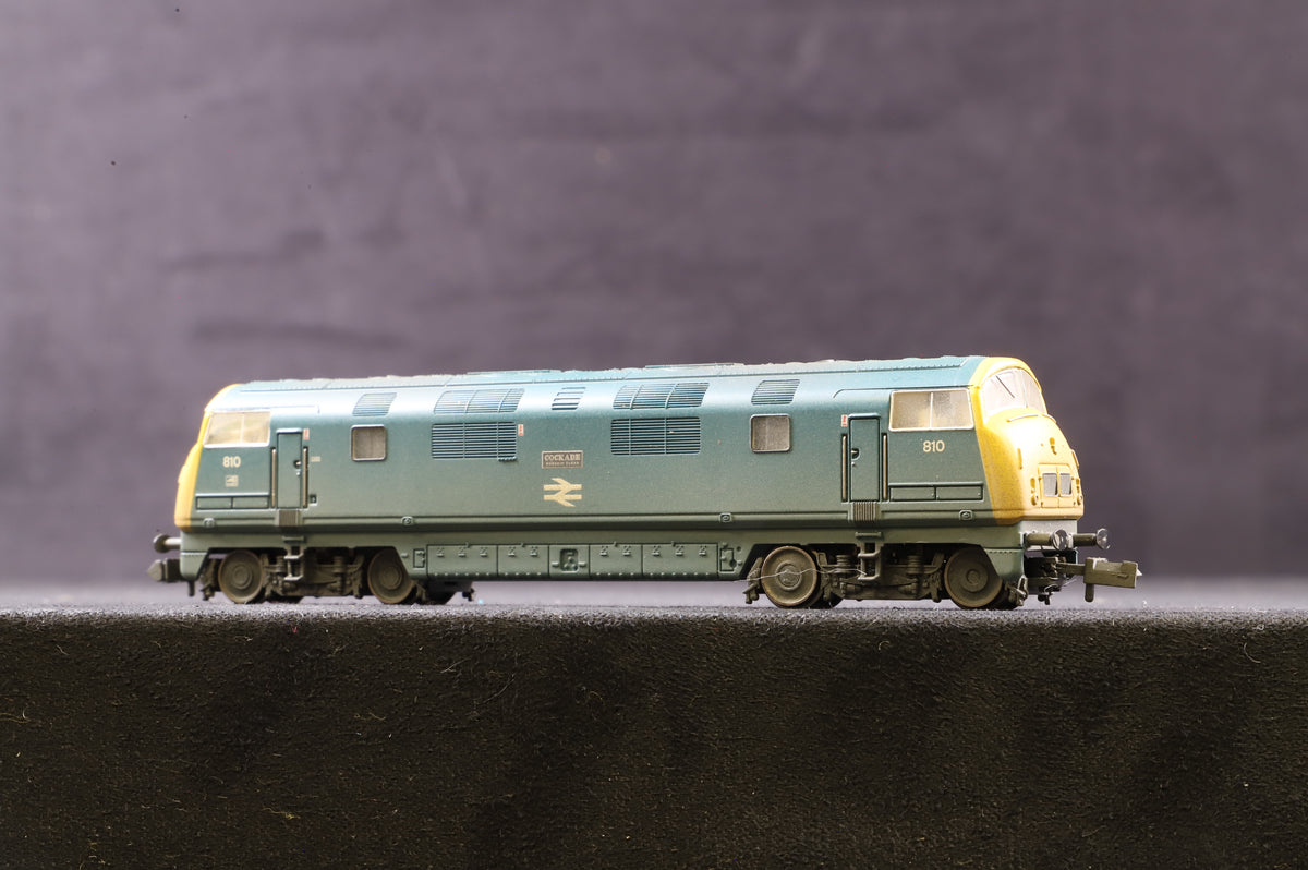 Graham Farish N 371-605 Class 42 &#39;810&#39; &#39;Cockade&#39; BR Blue Weathered DCC Fitted