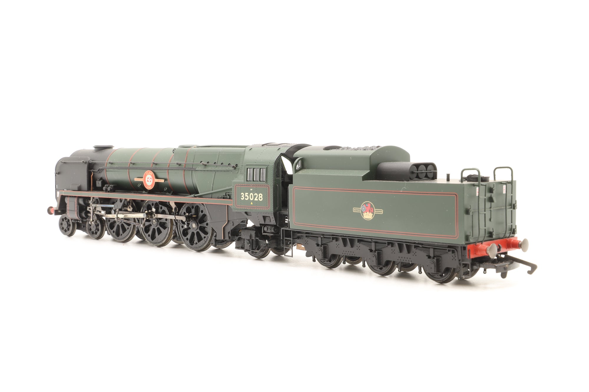 WORKSHOP Hornby OO R2169 Merchant Navy Class '35028' 'Clan Line' BR Lined Green L/C