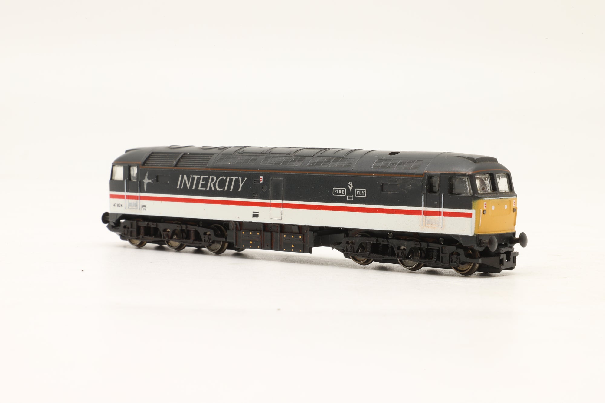 Graham Farish N 8028 Class 47 47834 'Fire Fly' in BR Intercity Swallow Livery