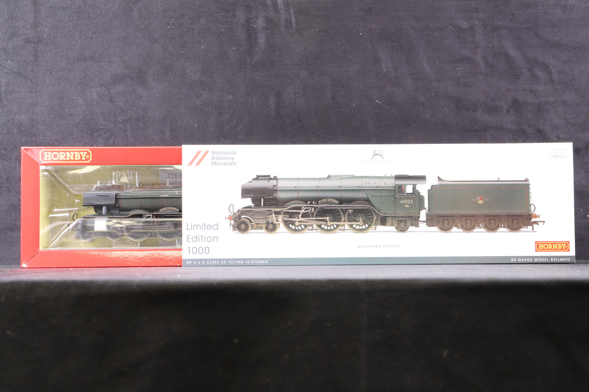 Hornby OO R3202 BR 4-6-2 Class A3 &#39;Flying Scotsman&#39; &#39;60103&#39; Weathered, Ltd Ed 613/1000