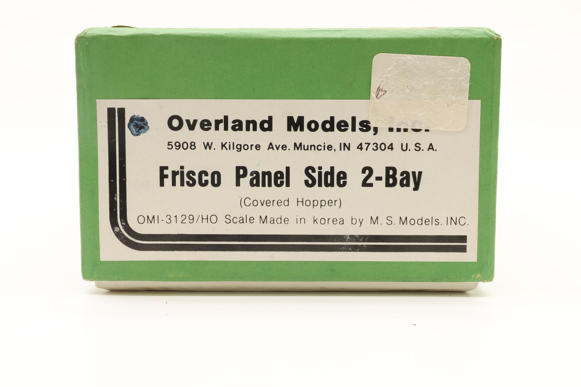 Overland Models HO Brass Frisco Panel Side 2-Bay Covered Hopper, Unlettered