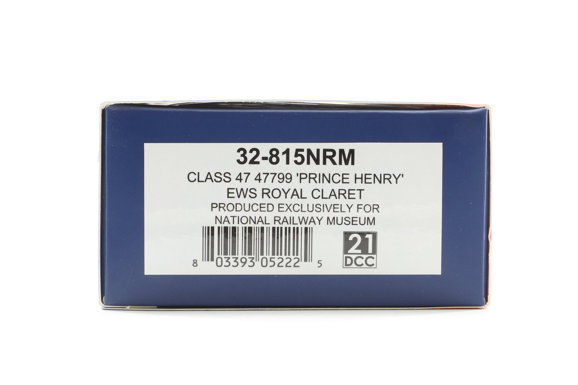 Bachmann OO 32-815NRM Class 47 '47799' 'Prince Henry' EWS Royal Claret, Excl. NRM