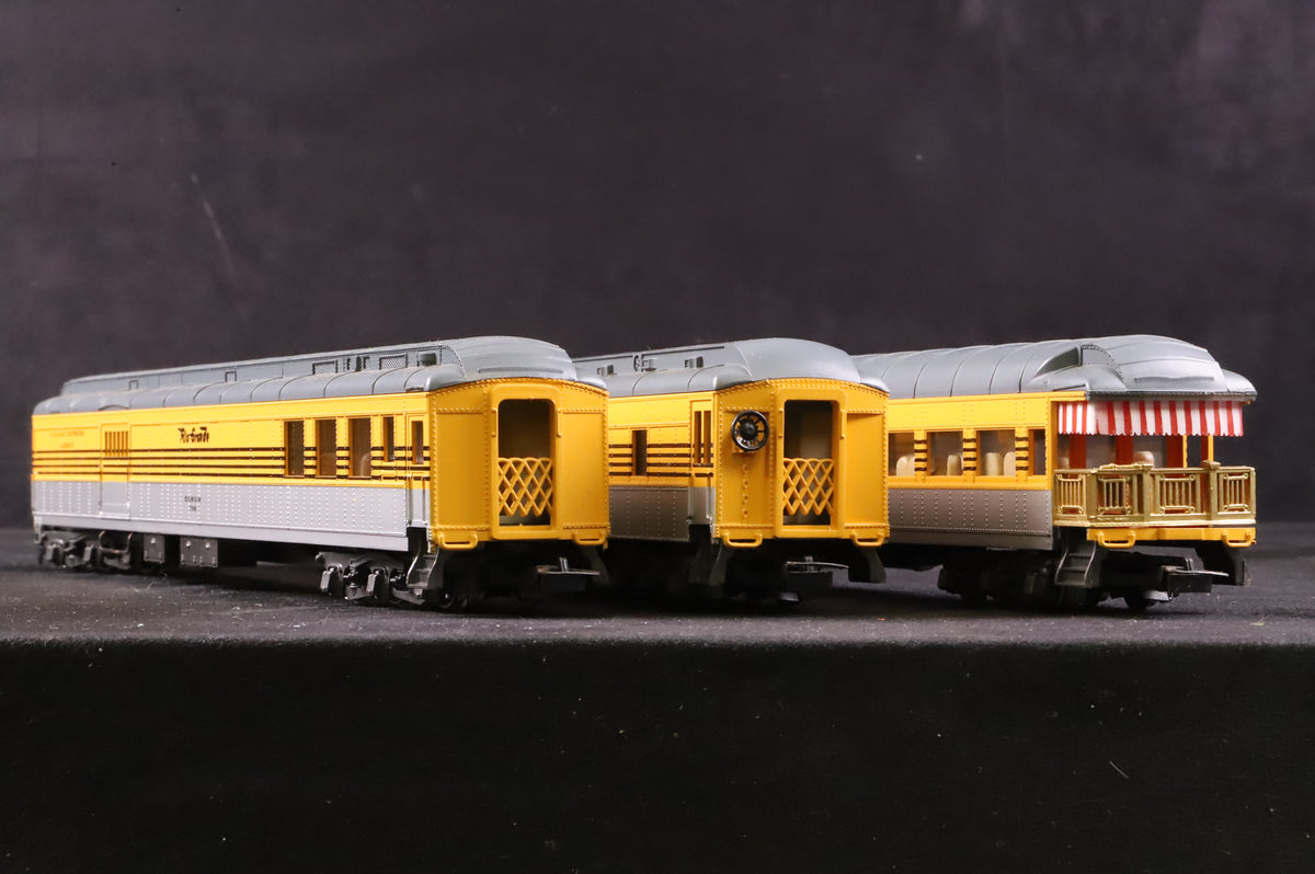 Rivarossi HO Rake Of 3 Rio Grande 1920 Caoches Inc. 6573, 6575 &amp; 6570