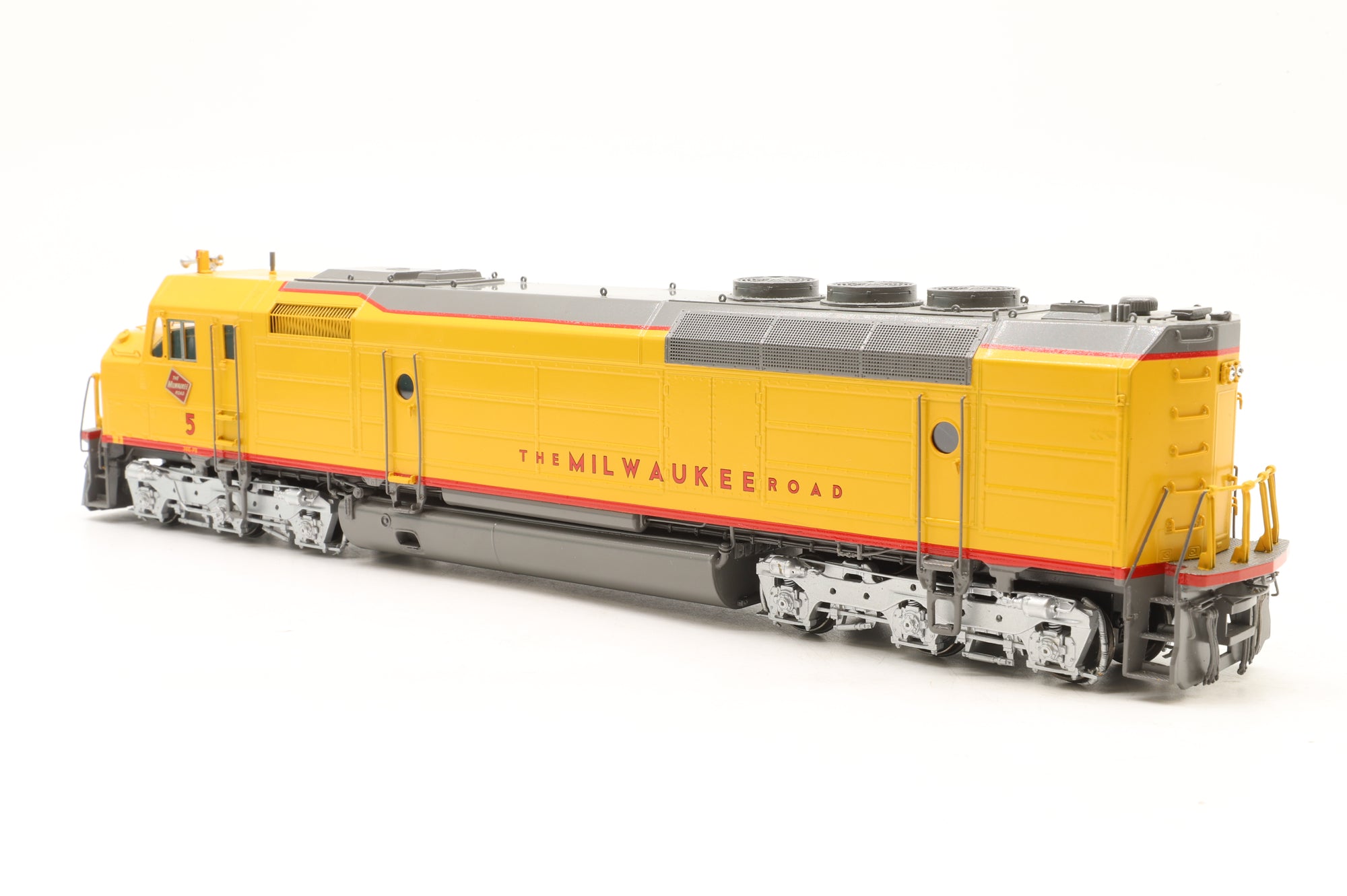 Overland Models/Ajin Precision HO 5676.1 Mile.Rd.FP45 #1-5 (1969 Era) Passenger Service w/o Dynamic Brakes, Factory Painted