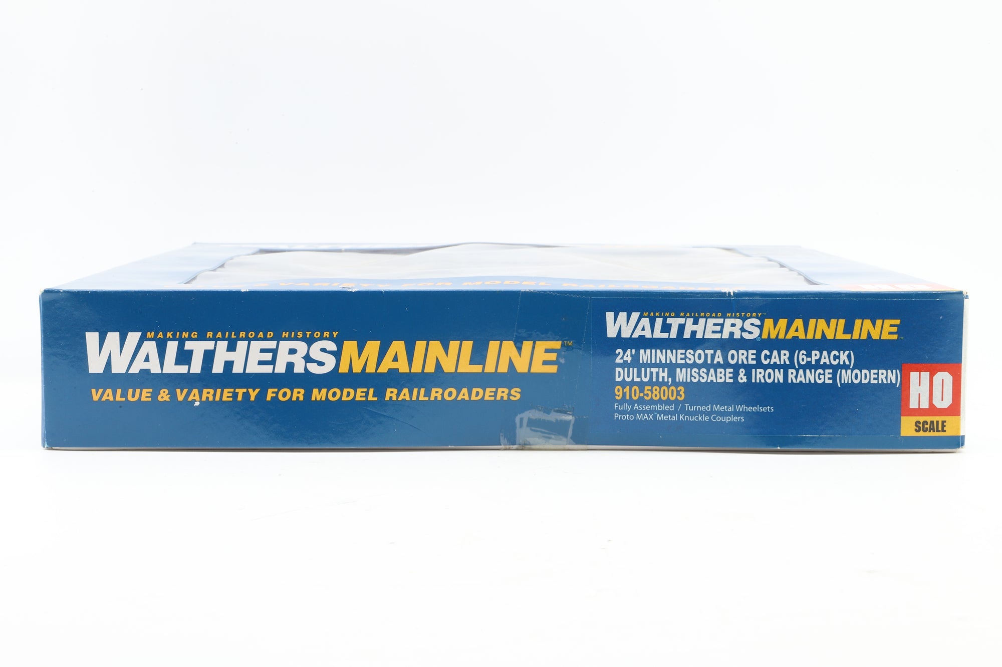 Walthers HO 910-58003 6-Pack of 24' Minnesota Ore Cars in DMIR Brown - Pro-Customised/Weathered