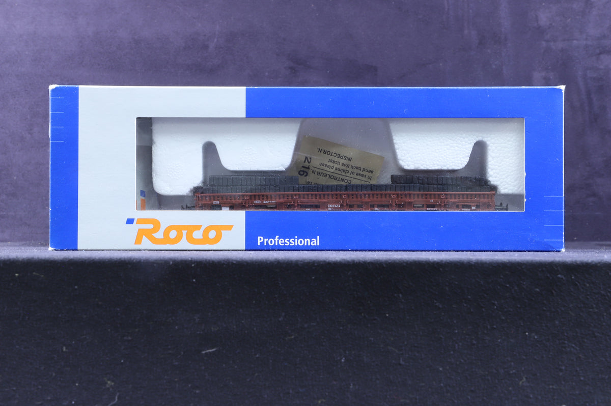 Roco HO 46408/6408/6839/7175 Rake of 4 Assorted Wagons in DB Bauxite