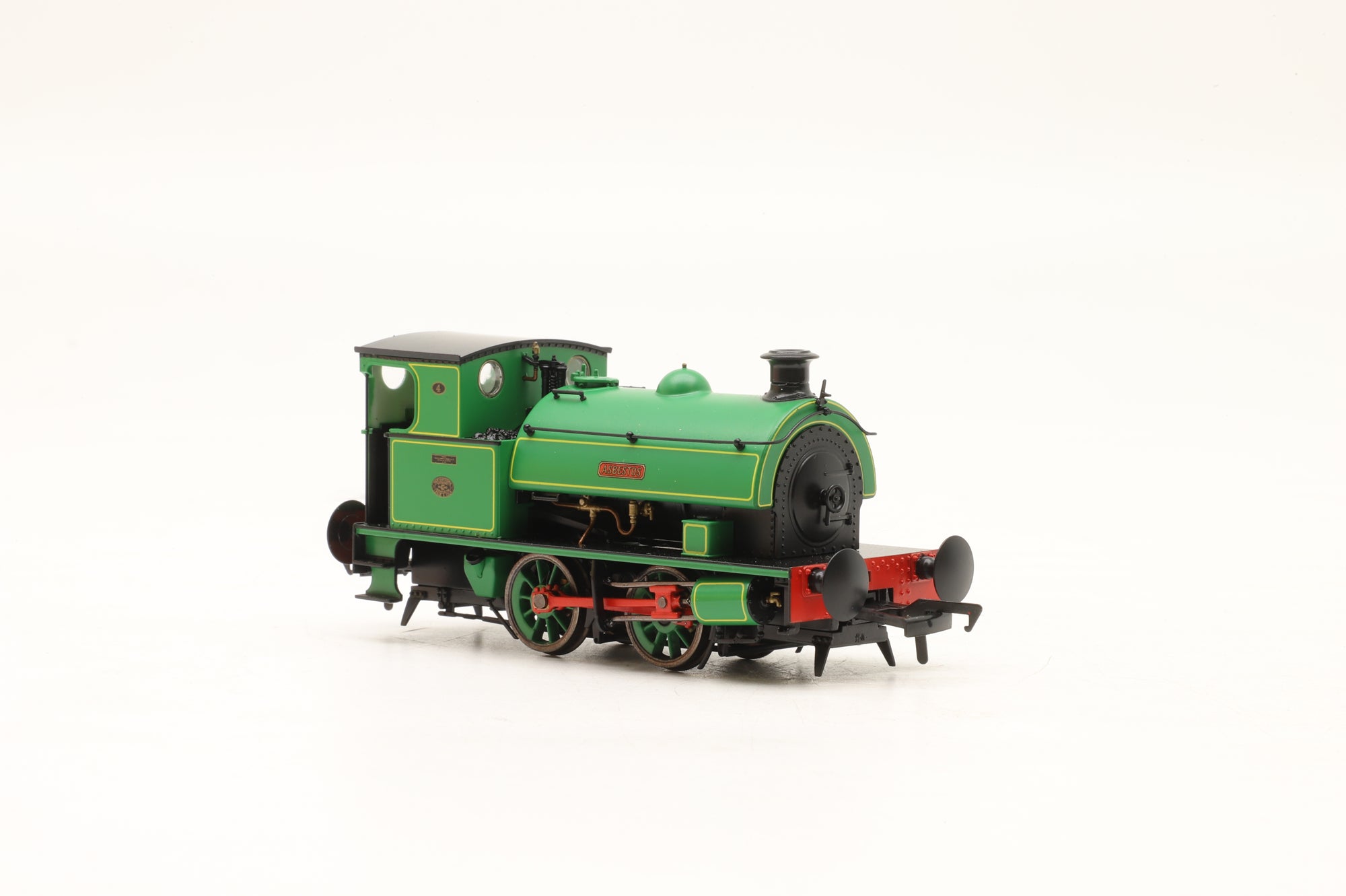 Dapol OO 4S-024-001 Hawthorn Leslie 040 Green Lined Yellow 'Asbestos' No. 4