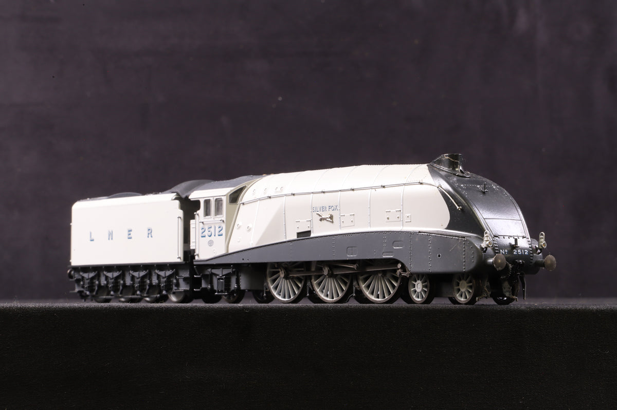 Dapol Black Label OO BL-001-005 Class A4 &#39;2512&#39; &#39;Silver Fox&#39; LNER Silver DCC Sound &amp; Smoke
