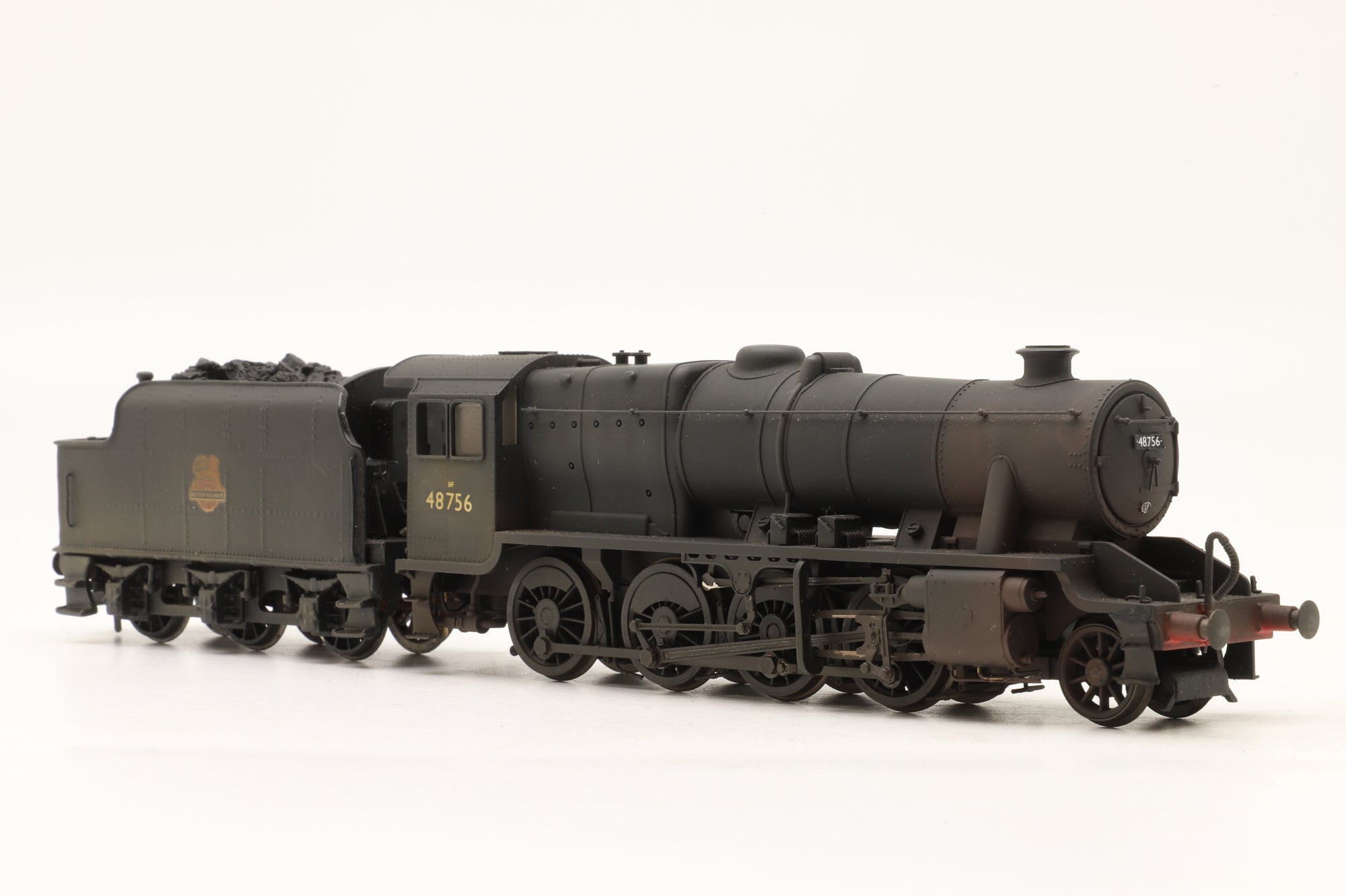 Hornby OO R2229 Class 8F '48756' BR Black E/C Weathered & Renumbered