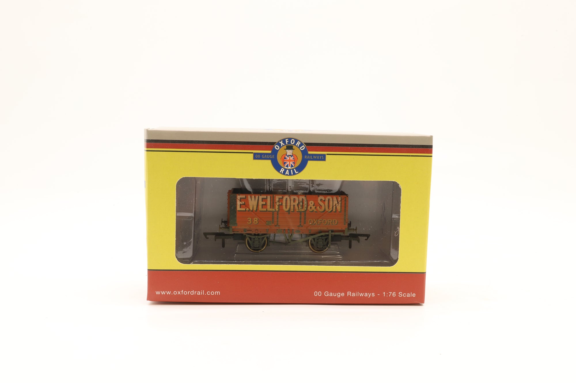 Oxford OO OR76MW7029 x2 6 Pack of Fear Bros/Leamington/Welford 7-Plank Wagons – Weathered